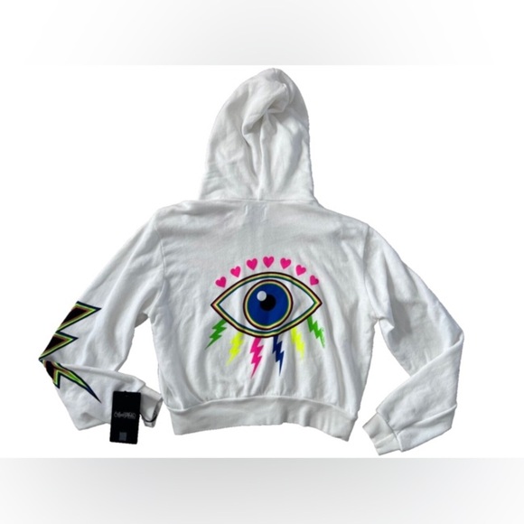 NWOT - Lauren Moshi Lightning Eye Zip Hoodie - Size M - Picture 4 of 4